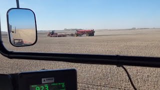 Lyle is just hammering acres with the Vaderstad Seedhawk I can barely stay ahead with the sprayer [upl. by Ailati588]