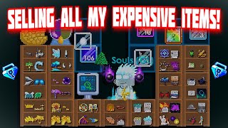 Selling All My Expenisve Items BIG PROFIT  Growtopia [upl. by Aruol]