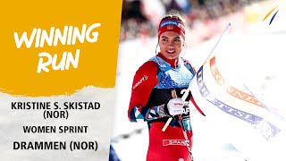 Skistad has the final say in Drammen City Sprint  FIS Cross Country World Cup 2324 [upl. by Assi]