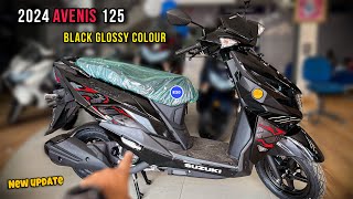 All New 2024 Suzuki Avenis 125 Black Glossy Colour Review  On Road Price Feature Mileage avenis125 [upl. by Manthei]