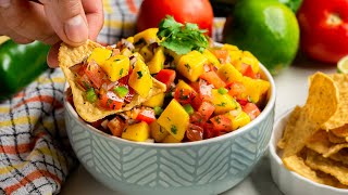 Mango Pico de Gallo Recipe [upl. by Llertrac986]