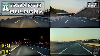 A14 Autostrada Adriatica  TARANTO  BOLOGNA  percorso completo  real time [upl. by Avin233]