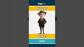 🇬🇧🇩🇪 widower  Witwer  vocabulary builder  learn English  Lernen wir Englisch [upl. by Eedna68]