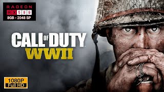 Call of Duty WWII  Athlon 3000g  RX 580 8gb 2048sp Benchmark [upl. by Arimak]