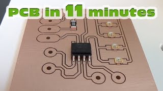 PCB making PCB prototyping quickly and easy  STEP by STEP [upl. by Kyred]