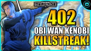 Star Wars Battlefront 2 Obi Wan Kenobi 402 Killstreak [upl. by Oam863]