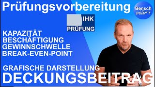 Prüfungsvorbereitung Aufgaben mit dem Deckungsbetrag  grafische Lösung [upl. by Aihsemot]