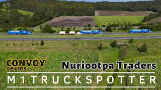 Nuriootpa Traders Convoy Southbound on the M1 Had all the camera out for this one 4K Widescreen [upl. by Nykal815]