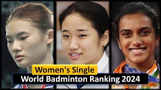 Womens Single World Badminton Ranking 2024 ।। Top 25 ।। Kirsty Gilmour to An Se Young [upl. by Marita726]