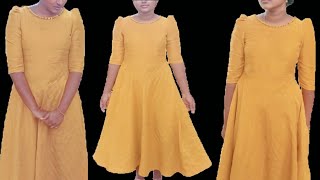 Designer kurti cutting and stitching malayalam  designer kurti design [upl. by Lillis]