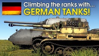 Climbing the ranks with GERMAN TANKS  War Thunder [upl. by Krahmer130]