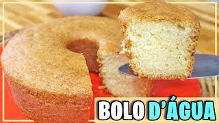 FIZ EM 3 MINUTOS O BOLO MAIS SIMPLES E BARATO DO MUNDO BOLO DE ÁGUA  Receitas de Pai [upl. by Diley12]