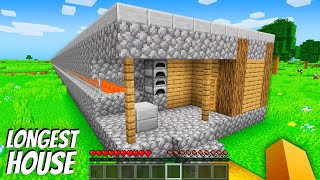 I found the LONGEST BLACKSMITH HOUSE in Minecraft  Whats INSIDE the LONGEST HOUSE in the VILLAGE [upl. by Nicolle419]