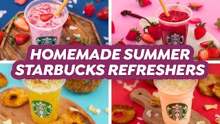 4 Homemade Summer Starbucks Refreshers [upl. by Maurizio]