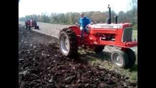 AllisChalmers D19 and 220 plowing [upl. by Okwu]