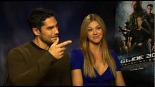 Adrianne Palicki amp DJ Cotrona talk GI JOE RETALIATION [upl. by Columba]