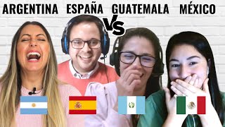 España vs México vs Argentina vs Guatemala Vocabulario  Different Spanish Accents and Vocabulary [upl. by Lanette]