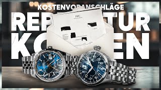 Servicekosten der großen Uhrenhersteller  ROLEX BREITLING IWC PATEK  313 [upl. by Restivo623]