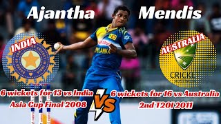 Ajantha Mendis The Mystery Spinners Best Performances [upl. by Mindi]