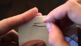 Cross Stitch Basics  Threading your needle and starting to sew  3 ways [upl. by Aidnyc]