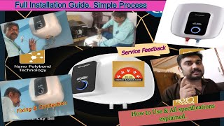 Crompton Solarium Qube 15ltr Geyser Installation process  Guide [upl. by Milah]