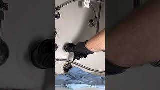 clearing a kitchen drain and removing some improperly sized drain fittings plumber plumbing [upl. by Titos669]