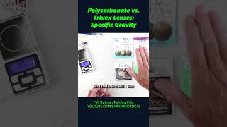 Polycarbonate vs Trivex Lenses Specific Gravity [upl. by Polard]