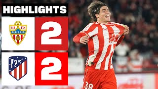 UD ALMERÍA 2  2 ATLÉTICO DE MADRID  RESUMEN LALIGA EA SPORTS [upl. by Vanderhoek]