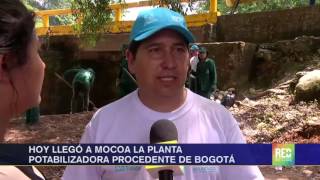 Hoy llegó a Mocoa la planta potabilizadora procedente de Bogotá [upl. by Alrahc]