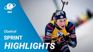 World Cup 2324 Oberhof Women Sprint Highlights [upl. by Sacha]