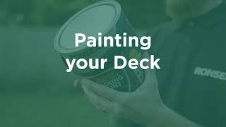 How To Paint Decking  DIY Tips from Ronseal [upl. by Speroni493]