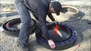 LADTECH Inc Manhole Installation [upl. by Eisor]