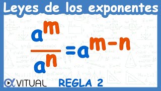 👉 Leyes de los Exponentes  Regla 2 [upl. by Ainitsirc]