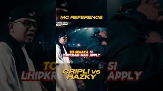 Cripli vs Hazky  MC References  Bwelta Balentong Fliptop fliptop rapbattle hiphop fyp shorts [upl. by Schnorr260]