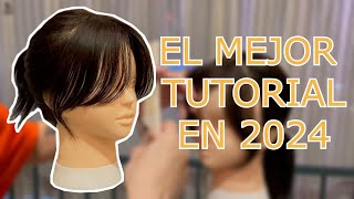 ¿Flequillo Cortina en Casa？💇‍♀️ TUTORIAL Paso a Paso para un Resultado Professional [upl. by Neelloj]