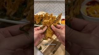 TAIWANESE POPCORN CHICKEN INSPIRED ENOKI MUSHROOMS 🍄‍🟫🍃 [upl. by Ahseral]