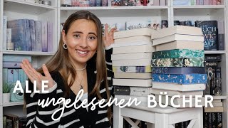 All meine UNGELESENEN BÜCHER  Bücherregal aus und umsortieren📚 [upl. by Aydne]