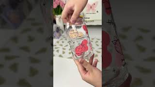 Packing recipe glass tumblers with a special gift included ASMR style 🥤✨packaging ASMR diy [upl. by Tterrag]