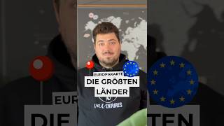 Das sind die größten Länder Europas 🌍 dieweltkarte europa deutschland [upl. by Prince]