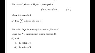 P4 January 2024 Q3 IAL WMA1401 Pearson Edexcel Math Past Paper [upl. by Yedsnil866]