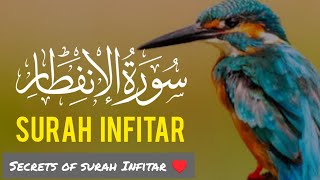 Secrets of Surah infitar Quran with english translationسورة النفطارquranhidayat9 [upl. by Skelly905]