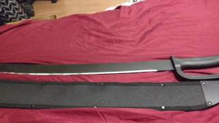 Affordable weapon review the cold steel Cutlass machete 35 out of 5 stars [upl. by Ultima]