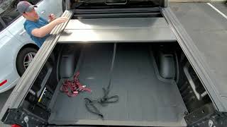 PERAGON TRUCK BED COVER OPENING AND CLOSING FOR 2021 FORD F150 LIMITED EDITION POWERBOOST [upl. by Denoting579]