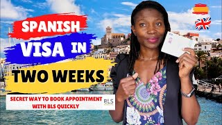 Booking Appointment With BLS Spain For Spanish Visa In UK For NonEU Family Members [upl. by Hpotsirhc]