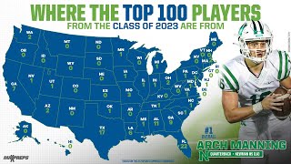 Top 100 high school football recruits in the Class of 2023 [upl. by Bailar]