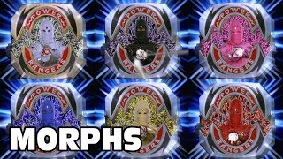 Mighty Morphin Power Rangers  All Ranger Morphs  Power Rangers Official [upl. by Eisac708]