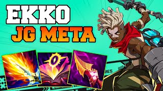 14 Kills Ekko Jungle Guide Build Combo Gameplay lol  Top Rank 1 Ekko Runes Patch 1420 Season 14 [upl. by Jevon]