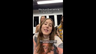 HAIM sisters attempt an Aussie accent [upl. by Namhcan]