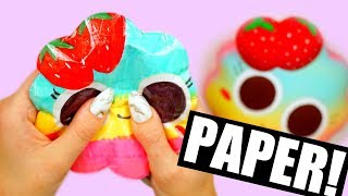 DIY PAPER SQUISHY  How to make a squishy without foam [upl. by Demahom]