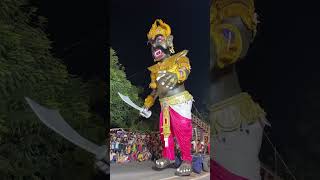 गोवा में राक्षस नरकासुर का विनाश😯😳 narkasur krishna shortfeed diwalispecial festival viral [upl. by Wilscam]